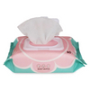 Lingettes humides en coton